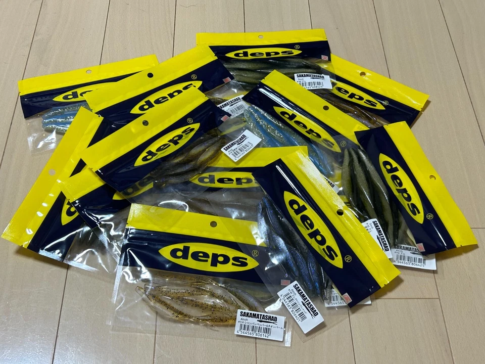 Deps Sakamata Shad 4 5 6 7 8 pulgadas plástico suave Jerkbait Hover elegir color Japón Foto 2 de 4