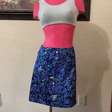 EXC! PATAGONIA MINI SKIRT Size Medium Blue Teal Navy Soft Golf Tennis Sports