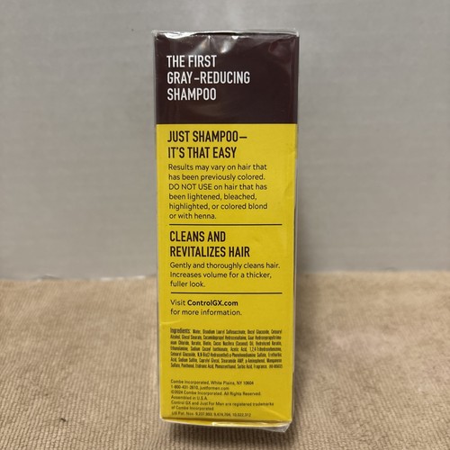 Just for Men Control GX Grey Reducing Shampoo Lighter 4 Fl Oz (Pack of 1) - Picture 4 of 5