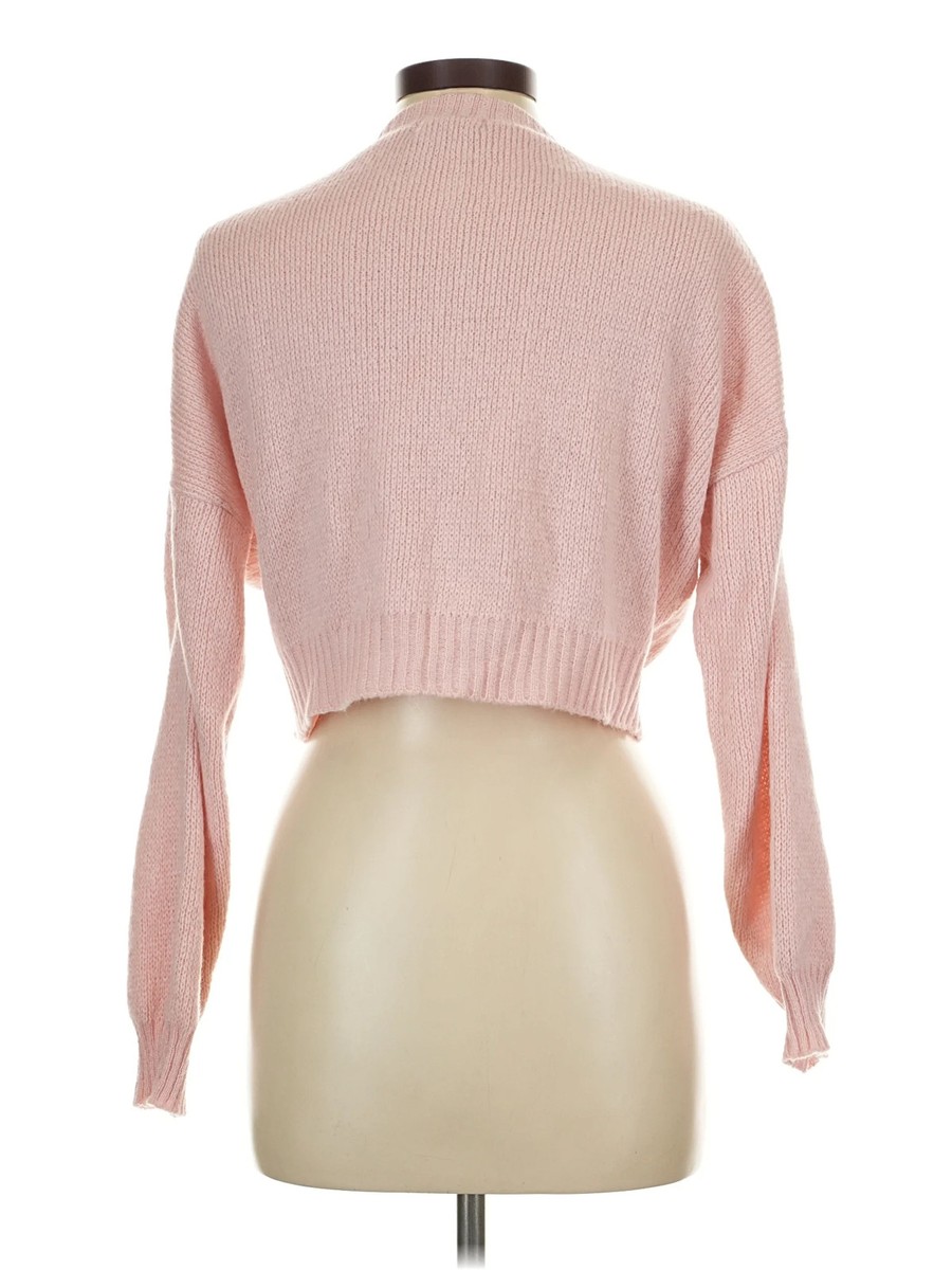 Nasty Gal Inc. Women Pink Cardigan L View 2
