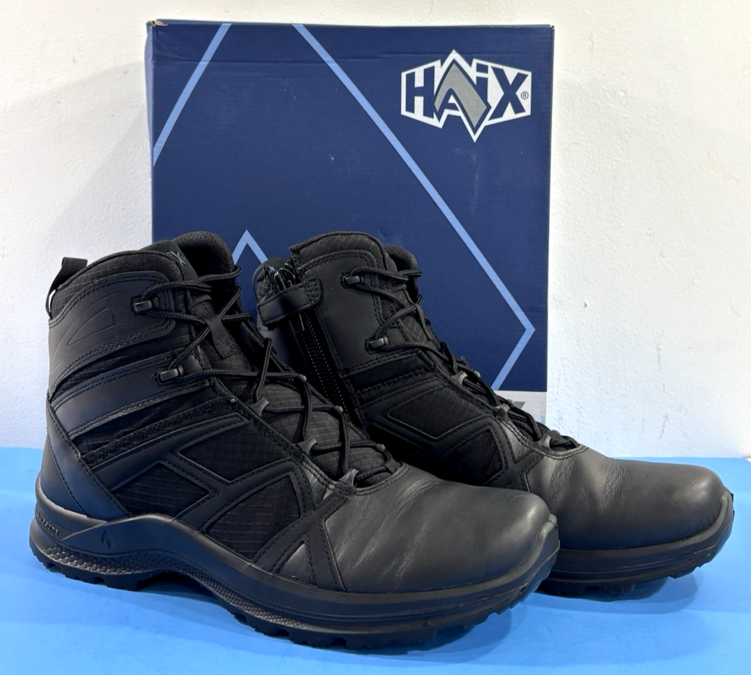 GUC 12 M MEN'S HAIX BLACK EAGLE ATHLETIC 2.1 T MID SIDE ZIP BOOTS