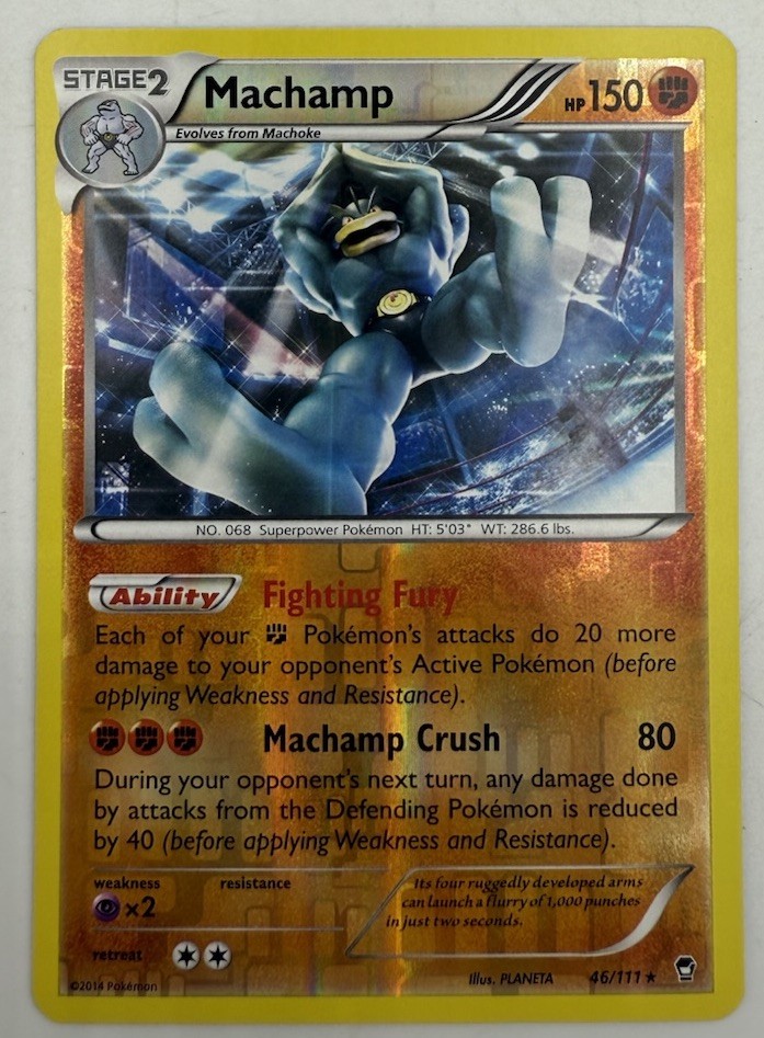 Machamp 46/111 XY - Furious Fists Reverse Holo Pokemon TCG NM Condition