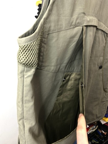 Rare! Vintage Beretta Shooting Hinting Miltipocket Vest Green XXL Size - Picture 12 of 17