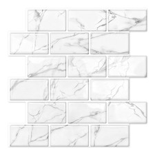 10 Sheets Thicker Design Peel and Stick Backsplash, Peel and Stick Wall Tiles...