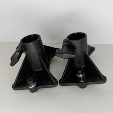 Ultimate Mounting Tripod Pole Speaker Adapter Bracket Mount One Pair Black