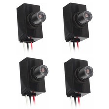 4x Dusk to Dawn Sensor for Outdoor Lighting 100-277V Photoelectric Switch C667