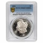 1886 Morgan Silver Dollar $1 PCGS MS 65+ DMPL