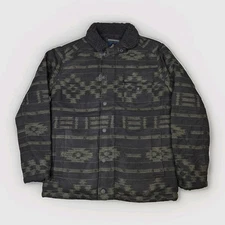 Roark Axeman Jacket Mens Medium Black Green Sherpa Lined Coat New W/O Tags