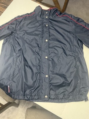 Lauren Ralph Lauren Men s Jacket Size L Lined Full Zip Button Blue Windbreaker