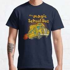 Birthday Gifts Magic Cartoons School Bus Kids Awesome For Music Fans Classic T-S