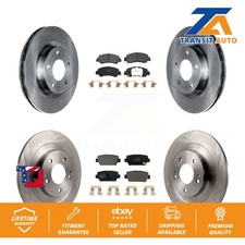 Disc Brake Rotor & Semi-Metallic Pad Front Rear Kit For Mitsubishi Eclipse Cross