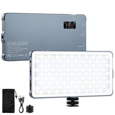 ENEGON 4000mAh Rechargeable Mountable Bicolor LED Video Light with Mini Panel...
