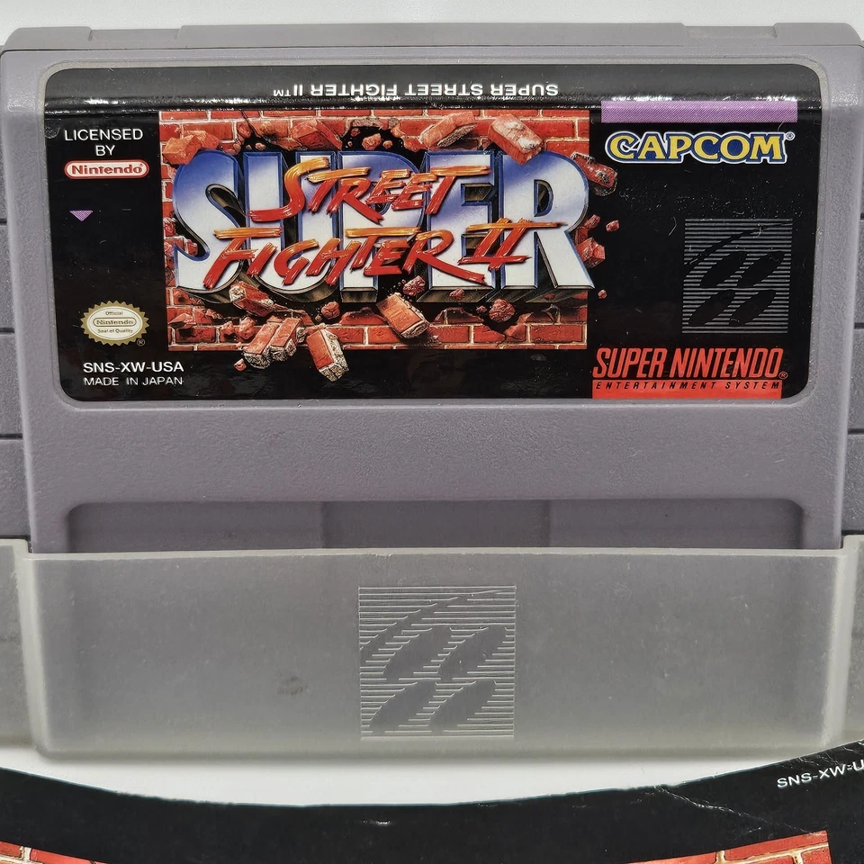 Juego Super Street Fighter II SNES y Manual Original Auténtico Probado ¡Funcionando! Foto 2 de 4