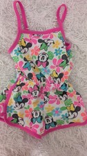 Disney Jr. Minnie Mouse Girls Pink Floral Rom...