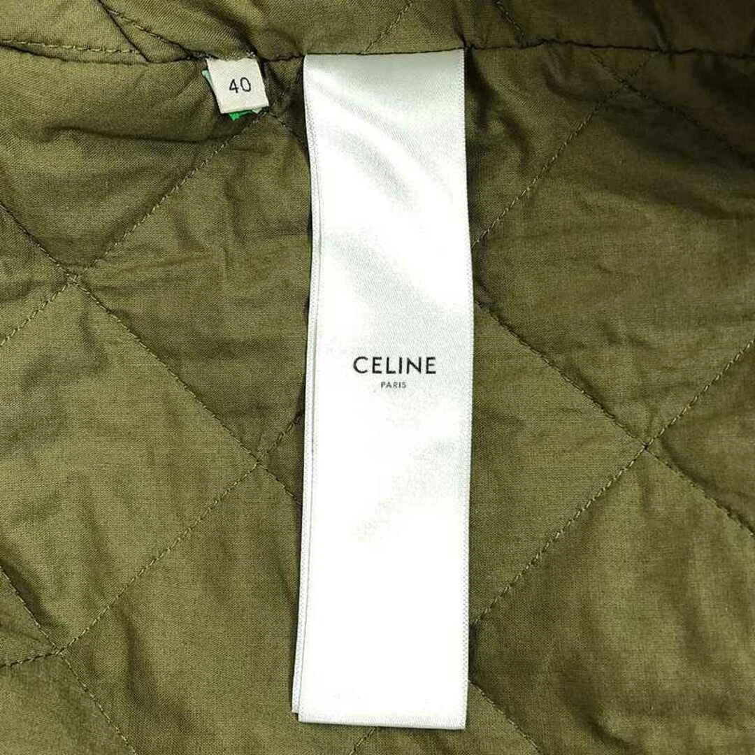 Celine Parka parco militare cotone tecnico 2023AW 40 kaki donna usato0