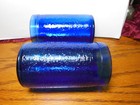 Set of 2 Vintage Cobalt Blue Tumblers Drinking Glasses 10 oz GELADO Made Brazil — photo 2