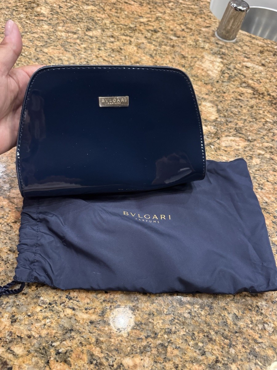 BVLGARI パフューム ポーチ BVLGARI PARFUMS MAKEUP BAG BLUE WITH SPRAKLE WITH PACKING