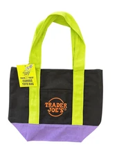 Trader Joes Mini Tote Bags Set Of 1  Multicolor Canvas