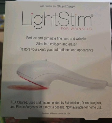 LightStim for Wrinkles LED Light Therapy Device LS4W WH, Condition, New Open Box
