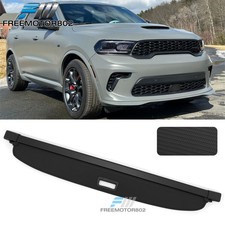 Fits 11-25 Dodge Durango Rear Trunk Cargo Cover W/3rd Row Carbon Fiber Texture