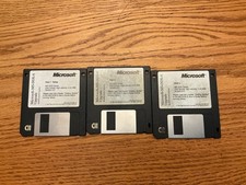 MICROSOFT MS-DOS 6.0 UPGRADE DISCS 3 3.5"