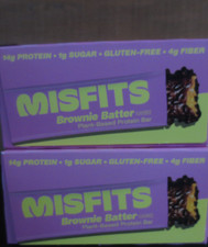 Misfits Vegan Protein Bars - Brownie Batter-24 bars - EXP 12/26