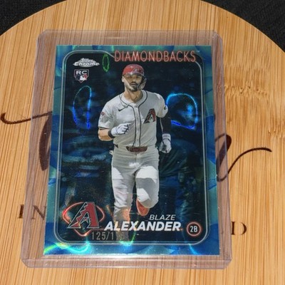 2024 Topps Chrome Update BLAZE ALEXANDER 125/150 Blue Raywave Refractor RC 