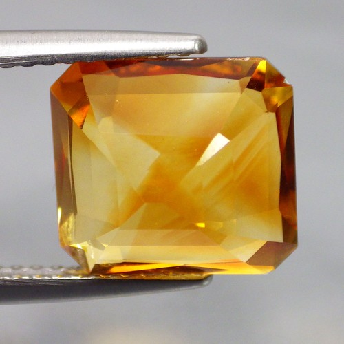 4.77 Cts MIND-BLOWING OCTAGON (10 x 9 mm)NATURAL ORANGE MADEIRA CITRINE GEMSTONE - Picture 2 of 7
