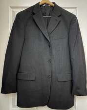 Versini men’s charcoal gray suit - 44 long coat - 39 L pants w/30.5" inseam  