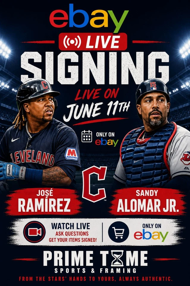 JOSE RAMIREZ & SANDY ALOMAR JR. LIVE EBAY AUTOGRAPH SIGNING!