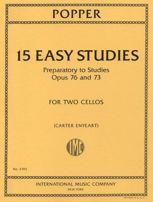 Popper, David  15 Easy Studies for Cello Solo Published by International Musi...