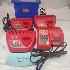 Lot of 4 Milwaukee M12 Battery Chargers Trio ...