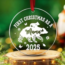 New Mom Ornament 2025 - First Christmas As A Mama 2025 - Mama Ornament 2025