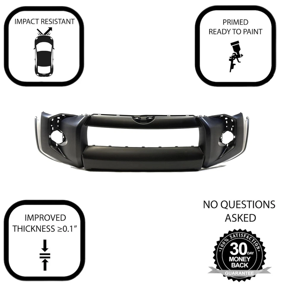 Cubierta de parachoques delantero para Toyota 4Runner SR5 2014-2022 cebado TO1000405 Foto 3 de 4