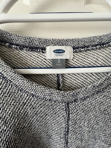 Old Navy Long Sleeve Pebble Knit Shirt Women’s Small Blue EUC - Picture 4 of 4