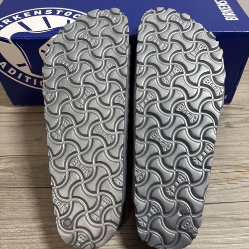 Birkenstock Silber Arizona EVA 35 schmale Passform L4 M2 Jugend 4? 1 Schnalle fehlt - Bild 6 von 8