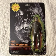 NECA Universal Monsters The Wolfman Retro Glow in the Dark 7" Action Figure NEW!