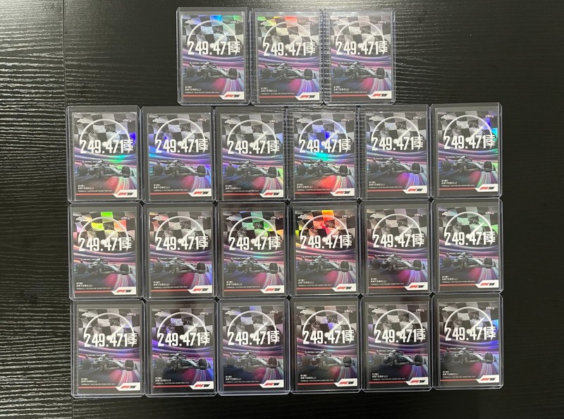 2025 Topps Chrome F1 Kimi Antonelli RC Rookie Top Speed #TS-4 (21 Card Lot)