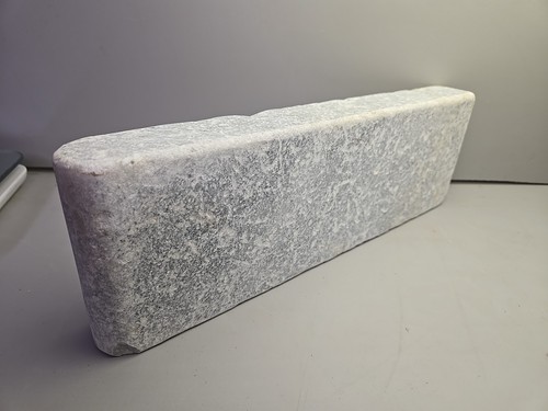 Natural Stone Grecian Bull Nose Pool Coping Stone 12" x 4" x 1-1/2" Frost Free - Picture 4 of 8