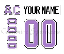 Ontario Reign Customized Number Kit For 2025-2026 HFC Uniform