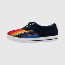 Inkkas Handmade Rainbow Suede Casual Shoes Size Men's 3 Women's 5