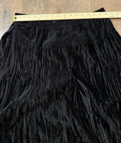 Karen Kane Vintage Crushed Velvet A-Line Pull On Tiered Midi Skirt Sz 2X *flaw* - Picture 4 of 8