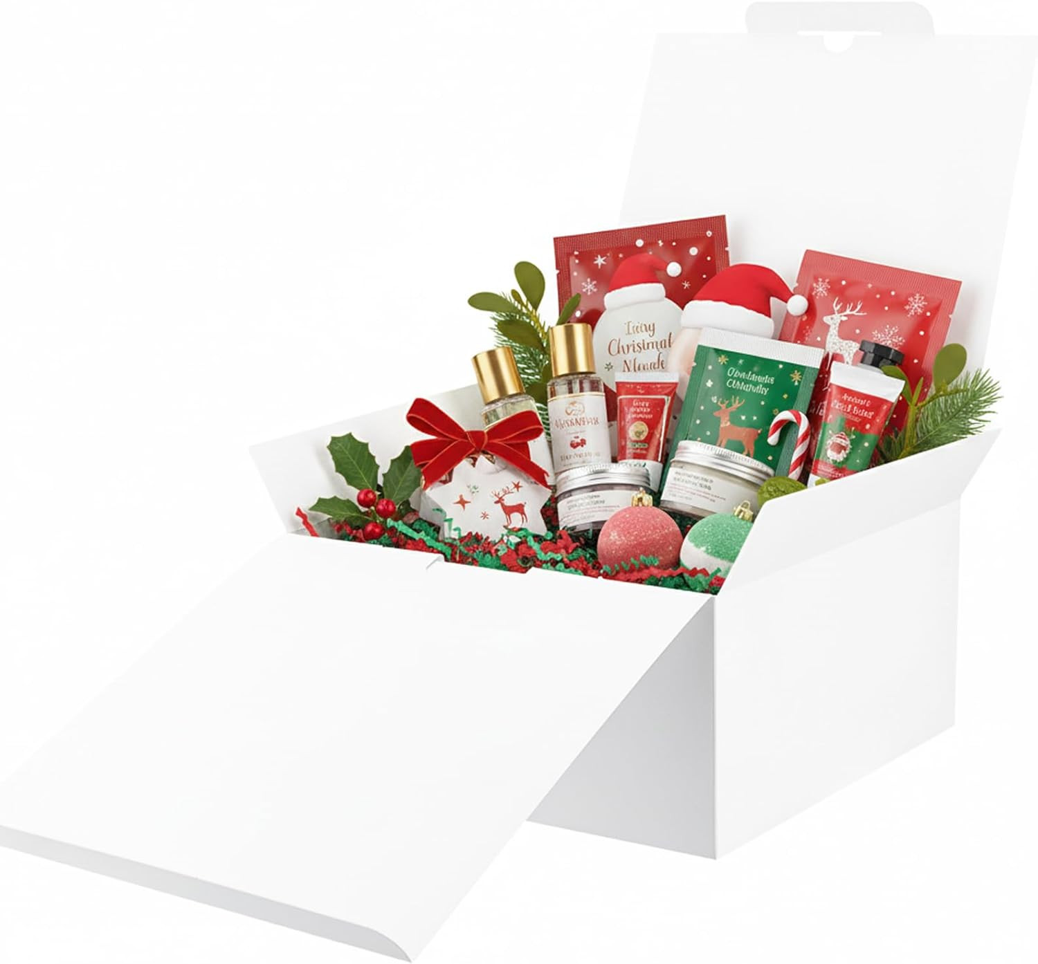 , Large White Gift Box With Lid For Presents, Ideal For B