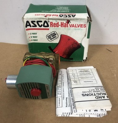 ASCO 8210G094 RED HAT SOLENOID VALVE. 150PSI, 1/2'' PIPE 10.1W 120V/60HZ