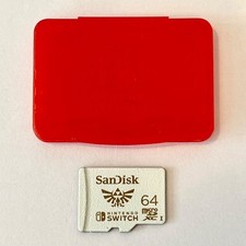 SanDisk 64GB The Legend of Zelda MicroSD XC Card for Nintendo Switch  Hard Case