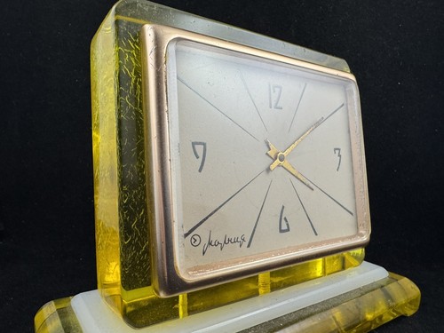 Orologio "Lightning" meccanico da scrivania. Metà anni 60. URSS 7 giorni senza avvolgimento - Foto 11 di 11