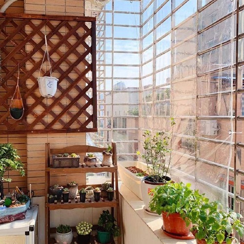 Wasserdichte Transparente PVC Plane mit Ösen Schutzplane LKW Folie Klare Garten - Bild 10 von 19