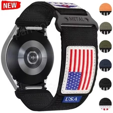 Watch Band For Samsung Galaxy Watch 7/FE/6/5/4 40/44/47 Rugged Nylon Loop Strap