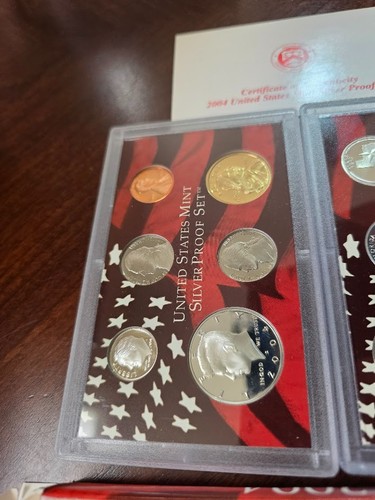 2004 U.S. Mint Silver Proof Set 11 Coins w/ COA – 90% Silver Quarters & Kennedy - Picture 7 of 24