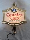 Vintage Lighted Country Club Malt Liquor Beer Bar Tavern Sign Pearl Brewing Co